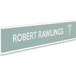 deflecto Superior Image Cubicle Nameplate Sign Holder, 8.5 x 2 Insert, Clear