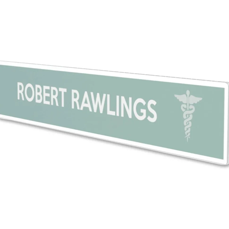 deflecto Superior Image Cubicle Nameplate Sign Holder, 8.5 x 2 Insert, Clear