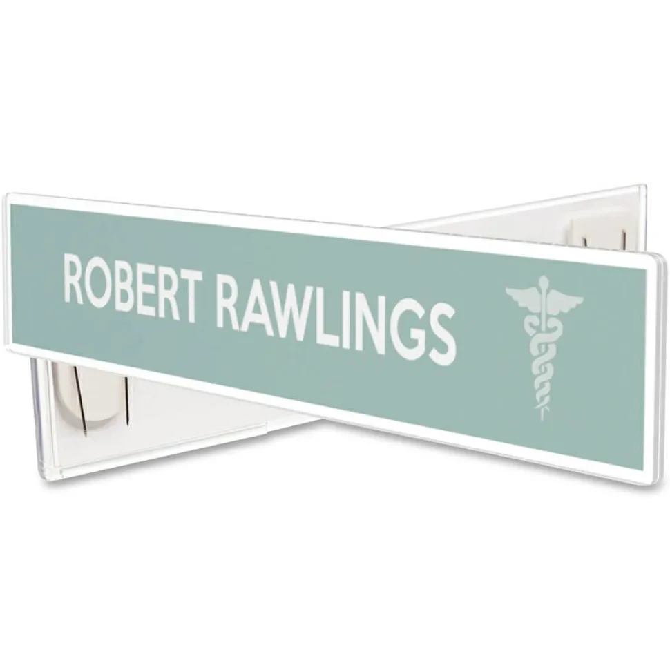 deflecto Superior Image Cubicle Nameplate Sign Holder, 8.5 x 2 Insert, Clear