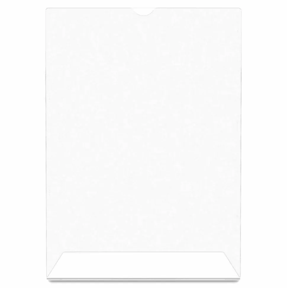 Deflecto Superior Image Slanted Sign Holder, 8 1/2" x 11", Clear