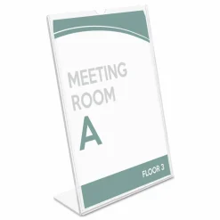 Deflecto Superior Image Slanted Sign Holder, 5