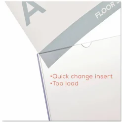 Deflecto Superior Image Slanted Sign Holder, 5