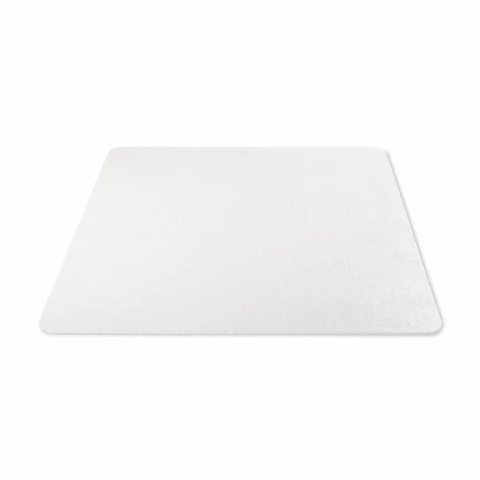 deflecto SuperMat Frequent Use Chair Mat for Medium Pile Carpeted Floors, Rectangular, 36" x 48", Clear, Ships Flat