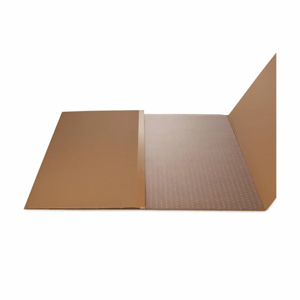 deflecto SuperMat Frequent Use Chair Mat for Medium Pile Carpeted Floors, Rectangular, 36" x 48", Clear, Ships Flat