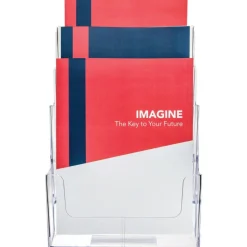 Deflecto 3-Tier Magazine Literature Holder, 12 5/8