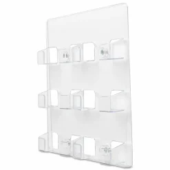 Deflecto Wall Mount Acrylic Business Card Holder, Clear
