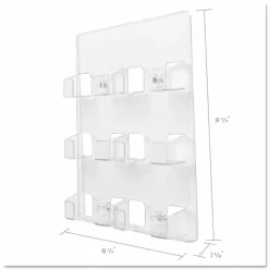 Deflecto Wall Mount Acrylic Business Card Holder, Clear