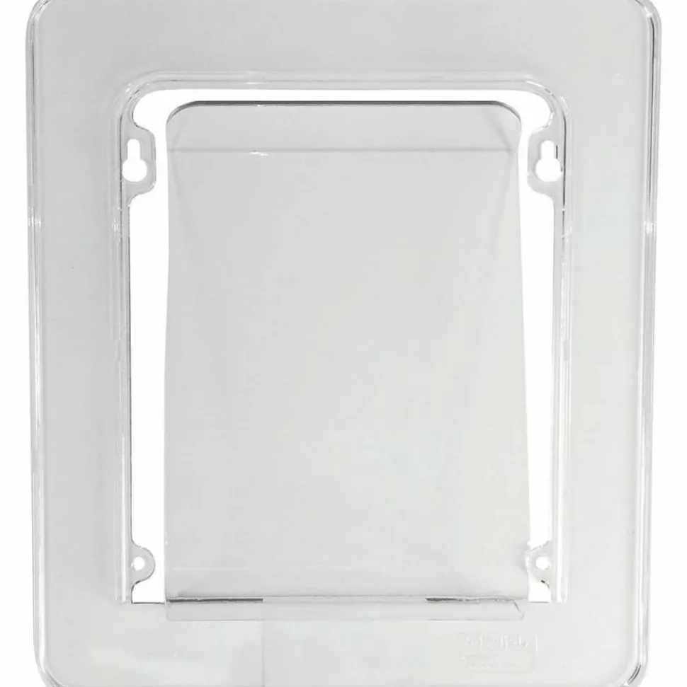Deflecto Wall Mount File And Chart Holder, 1 Compartment, 10" x 2" x 10 1/2", Clear