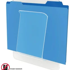 Deflecto Wall Mount File And Chart Holder, 1 Compartment, 10