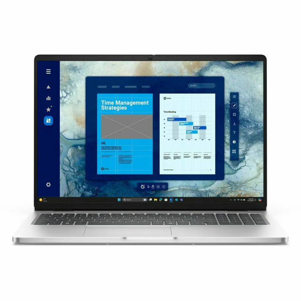 Dell Pro 16 PC16250 16" Notebook - Full HD Plus - 60 Hz - Intel Core Ultra 5 235U - vPro Technology - 16 GB - 256 GB SSD - English (US) Keyboard - Platinum Silver