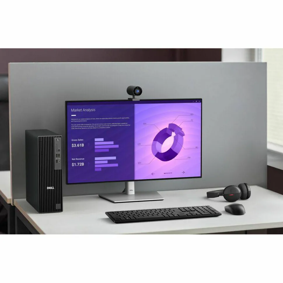 Dell Pro Slim Plus QBS1250 Desktop Computer - Intel Core Ultra 7 265 - vPro Technology - 16 GB - 512 GB SSD - Slim PC - Standard Black