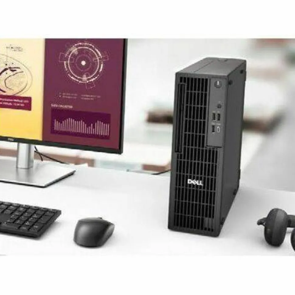 Dell Pro Slim QCS1250 Desktop Computer - Intel Core i7 14th Gen i7-14700 - 16 GB - 512 GB SSD - Slim PC - Standard Black
