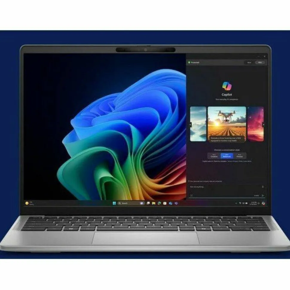 Dell Latitude 7000 7455 14" Touchscreen Copilot+ PC Notebook - QHD+ - 60 Hz - Qualcomm Snapdragon X Elite X1E-80-100 - 32 GB - 512 GB SSD - English (US) Keyboard - Aluminum Titan Gray