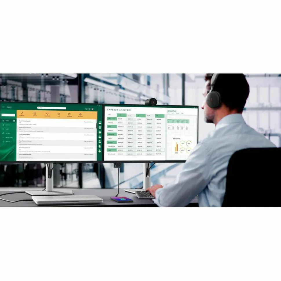 Dell Pro Plus P2425DE 24" Class WQHD LED Monitor - 16:9 - Black