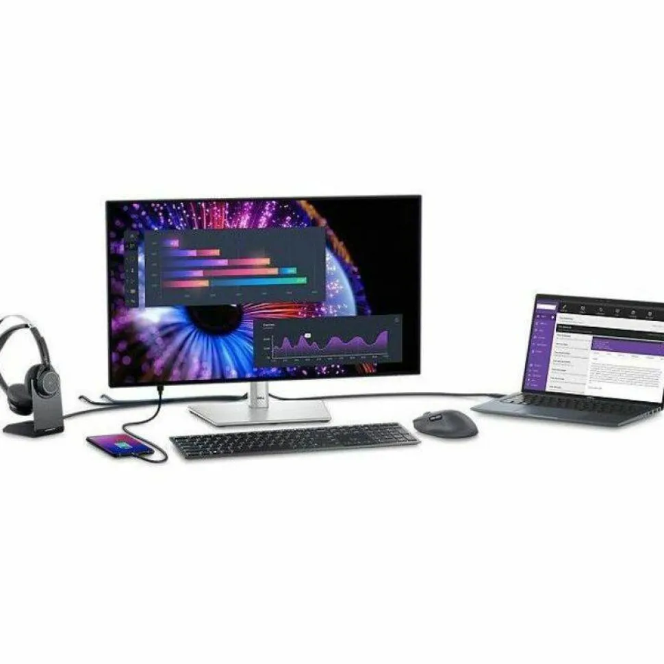 Dell UltraSharp U2724DE 27" Class WQHD LED Monitor - 16:9 - Black, Silver