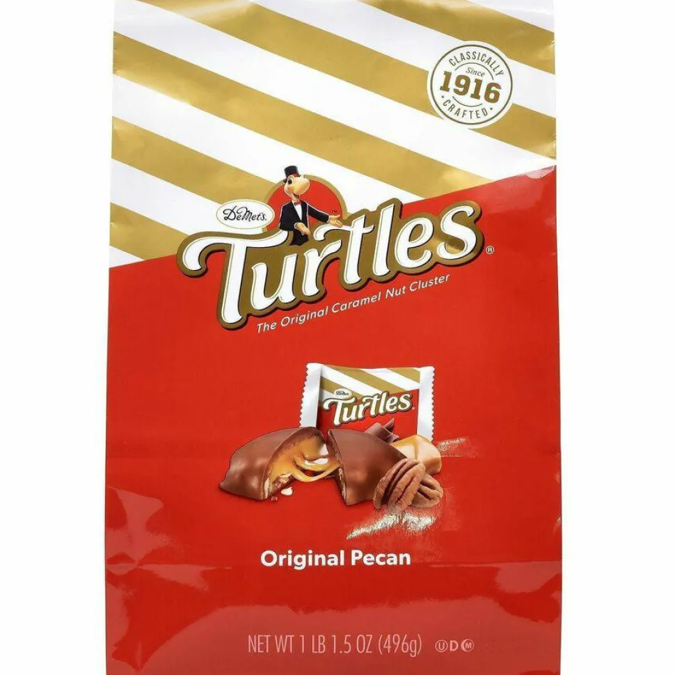 DeMet's Original Turtle Bites, Original Pecan, 1 lb, 1.5 oz Bag