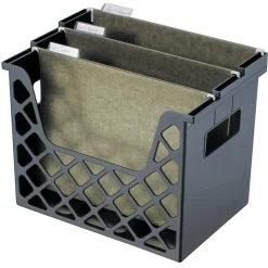 Desktop Storage File Organizer, Letter 30% Recycled, Black