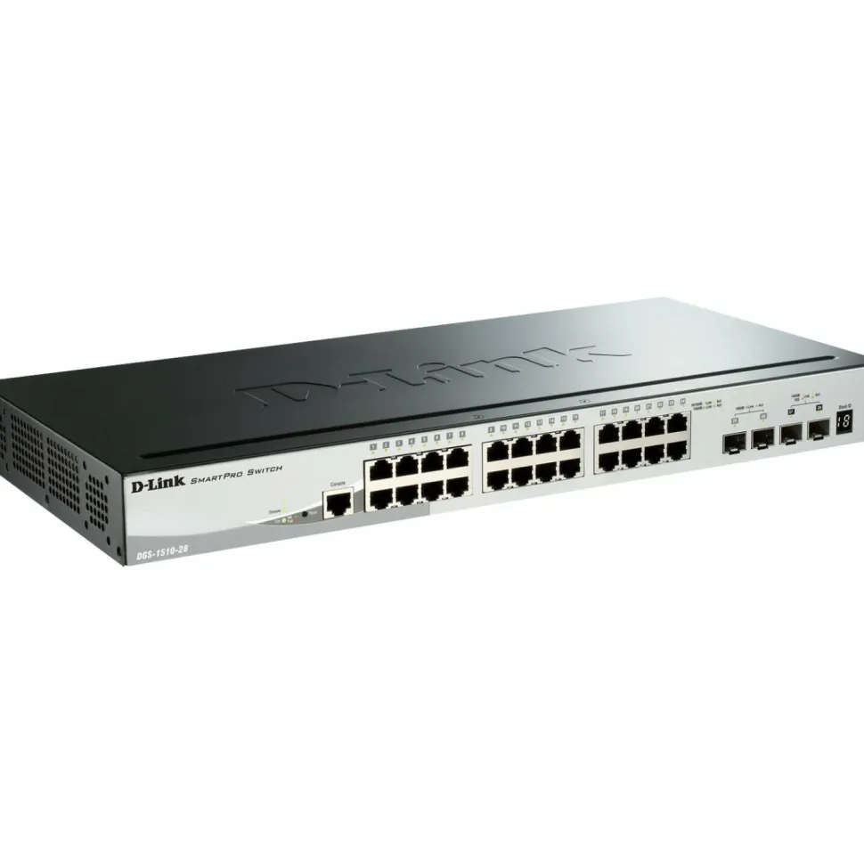 DGS-1510 Series Smart Managed 28-Port Gigabit Switch including 4 10GbE SFP+ Ports