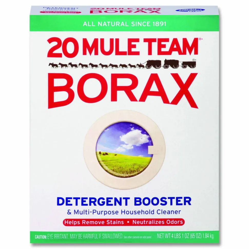 Dial 20 Mule Team Borax Laundry Booster, Powder, 4 lb Box,