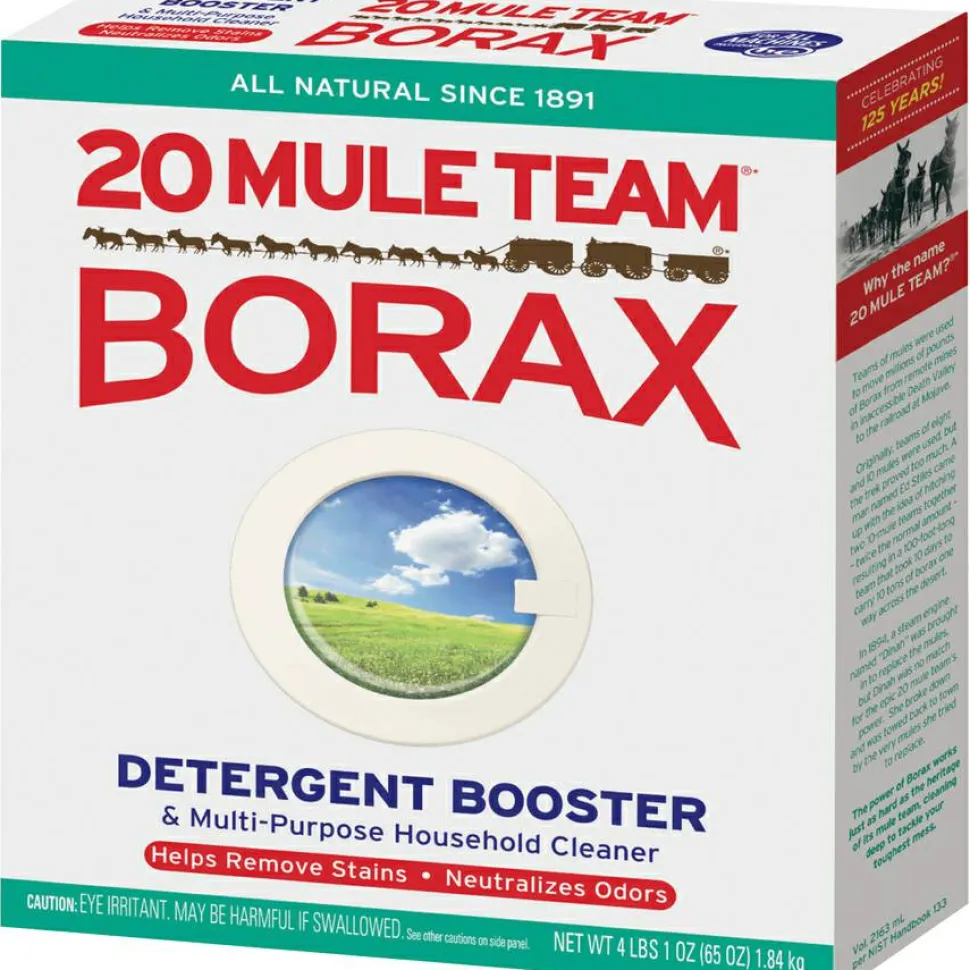 Dial 20 Mule Team Borax Laundry Booster, Powder, 4 lb Box,