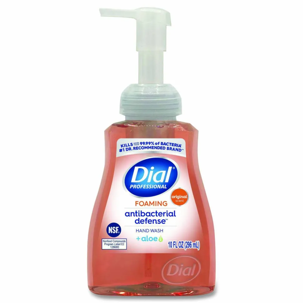 Dial Professional Antibacterial Defense Foaming Hand Wash, Original Scent, 10 oz Pump Bottle