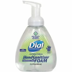 Dial Professional Antibacterial Foam Hand Sanitizer, 15.2 oz Pump Bottle, Fragrance-Free