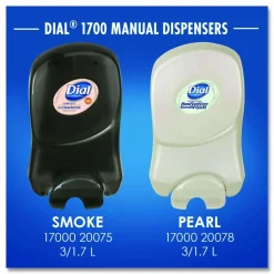 Dial Professional Dial 1700 Manual Dispenser, 1.7 L, 7.07 x 3.95 x 12.66, Smoke, 3/Carton