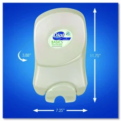 Dial Professional Dial 1700 Manual Dispenser, 1.7 L, 7.07 x 3.95 x 12.66, Smoke, 3/Carton