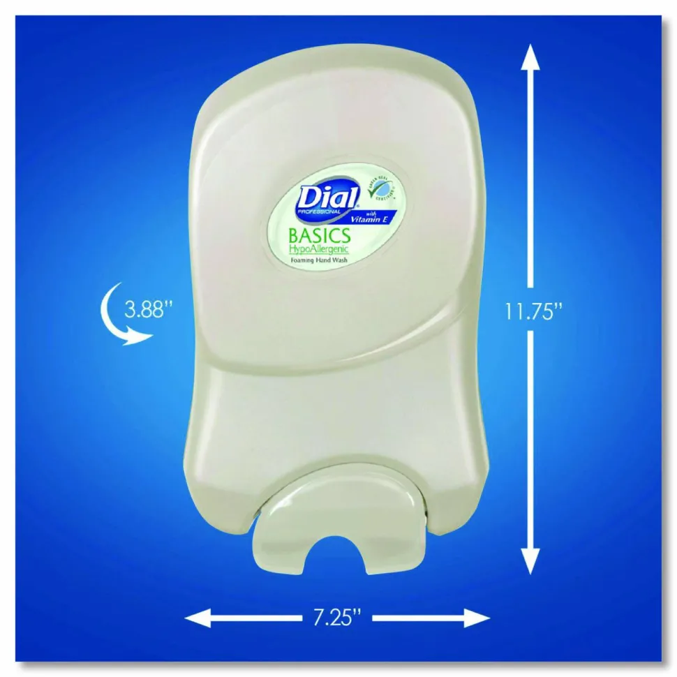 Dial Professional Dial 1700 Manual Dispenser, 1.7 L, 7.07 x 3.95 x 12.66, Smoke, 3/Carton