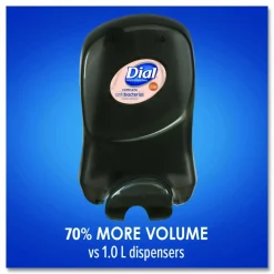 Dial Professional Dial 1700 Manual Dispenser, 1.7 L, 7.07 x 3.95 x 12.66, Smoke, 3/Carton