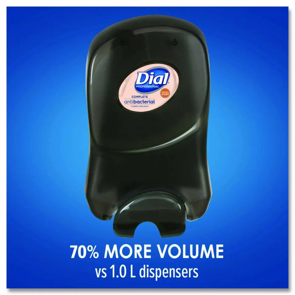 Dial Professional Dial 1700 Manual Dispenser, 1.7 L, 7.07 x 3.95 x 12.66, Smoke, 3/Carton