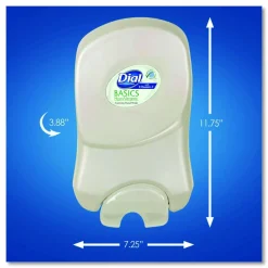 Dial Professional Dial 1700 Manual Dispenser, 1.7 L, 7.07 x 3.95 x 12.66, Pearl, 3/Carton