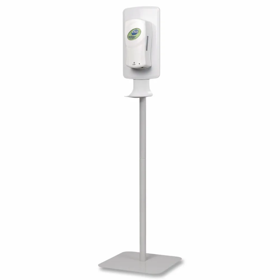 Dial Professional FIT Touch Free Dispenser Floor Stand, 15.7 x 15.7 x 58.3, White