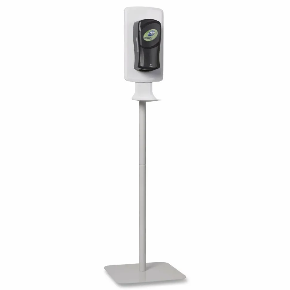 Dial Professional FIT Touch Free Dispenser Floor Stand, 15.7 x 15.7 x 58.3, White