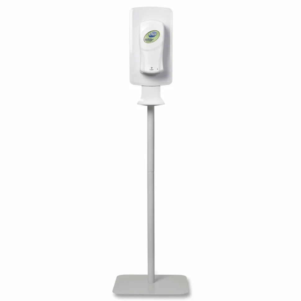 Dial Professional FIT Touch Free Dispenser Floor Stand, 15.7 x 15.7 x 58.3, White