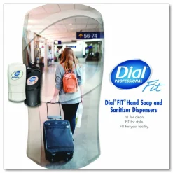 Dial Professional FIT Universal Touch Free Dispenser, 1 L, 4 x 5.4 x 11.2, Ivory, 3/Carton
