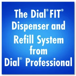 Dial Professional FIT Universal Touch Free Dispenser, 1 L, 4 x 5.4 x 11.2, Slate, 3/Carton