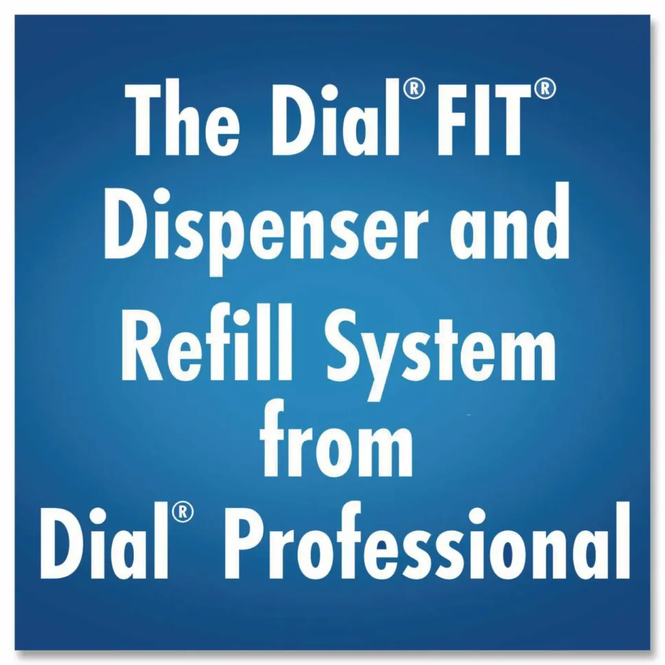 Dial Professional FIT Universal Manual Dispenser, 1.2 L, 4 x 5.13 x 10.5, Slate, 3/Carton