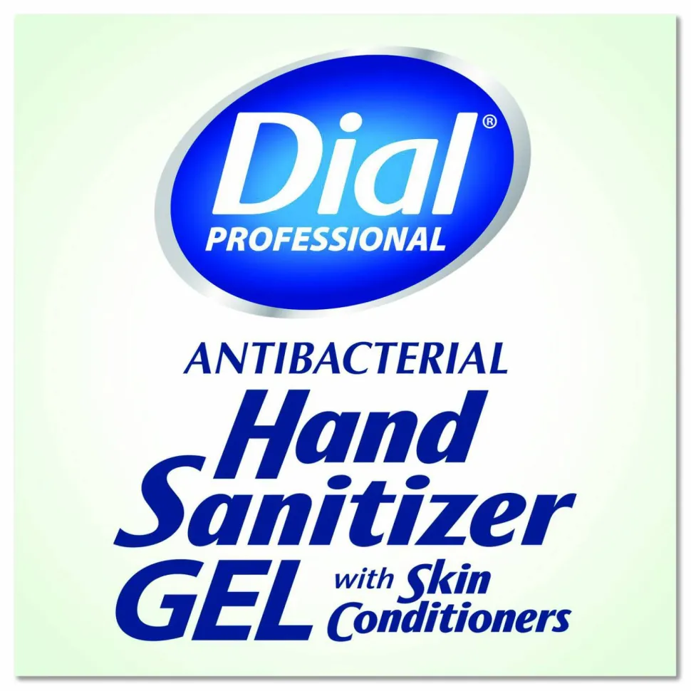 Dial Professional Gel Antibacterial Hand Sanitizer, 11 oz Pump Bottle, Fragrance-Free