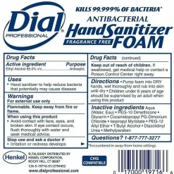 Dial Professional Hand Sanitizer Foam Refill