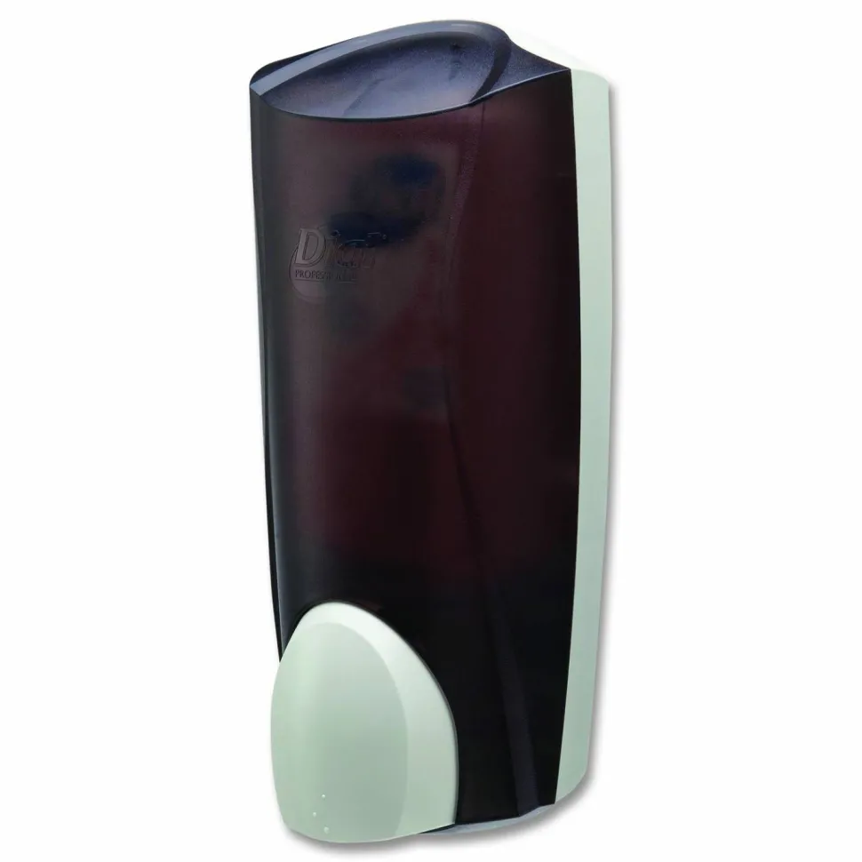 Dial Professional 1 Liter Manual Liquid Dispenser, 1 L, 5.1 x 4 x 12.3, Translucent Smoke, 6/Carton