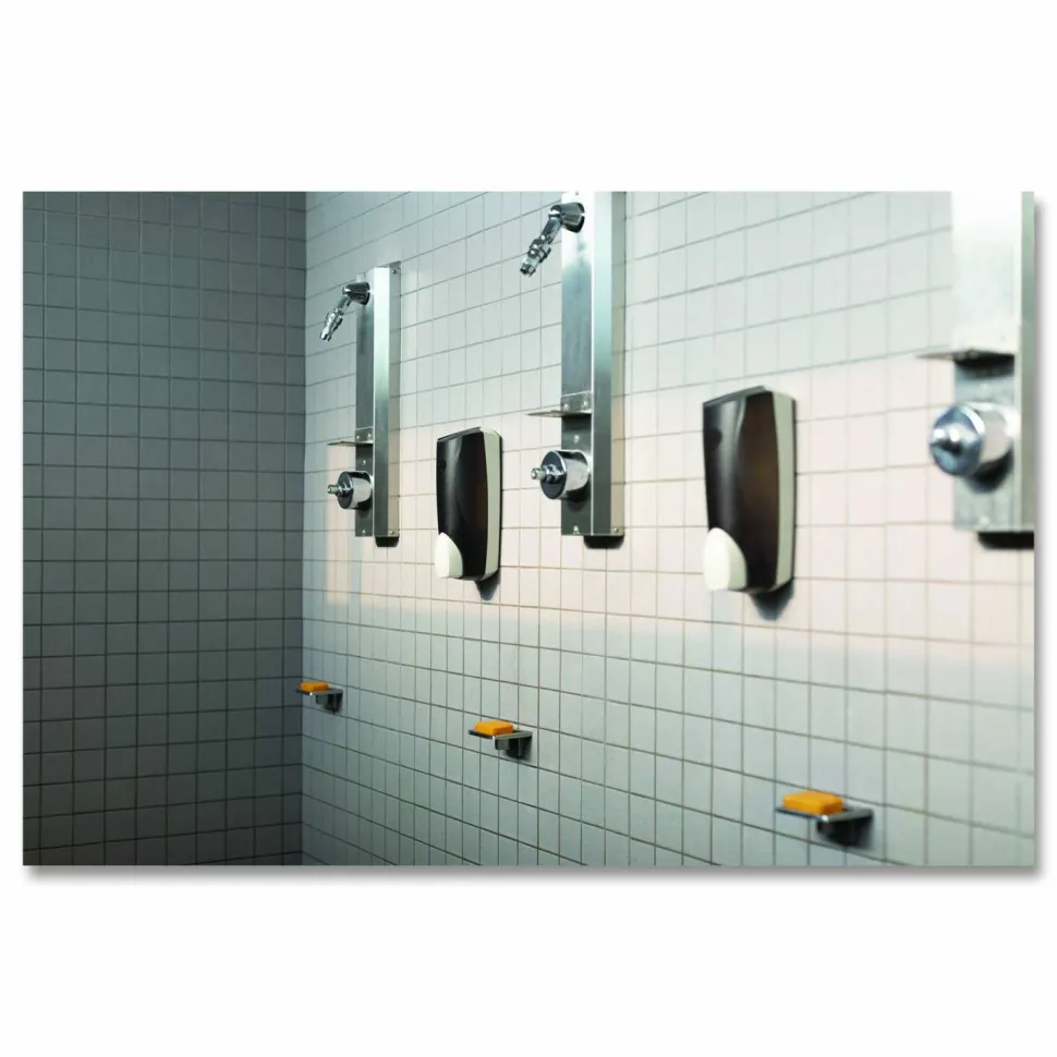 Dial Professional 1 Liter Manual Liquid Dispenser, 1 L, 5.1 x 4 x 12.3, Translucent Smoke, 6/Carton