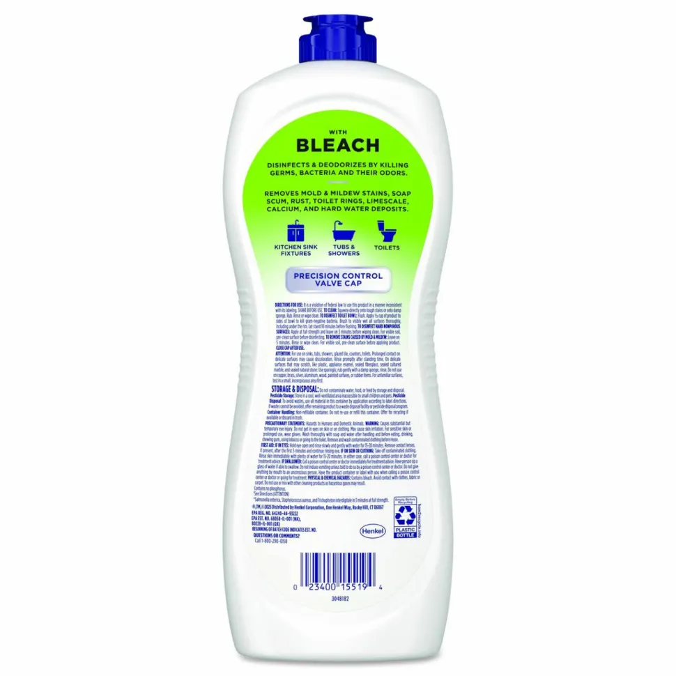 Dial Soft Scrub Bleach Liquid Cleanser, 36 Oz Bottle, Case Of 6