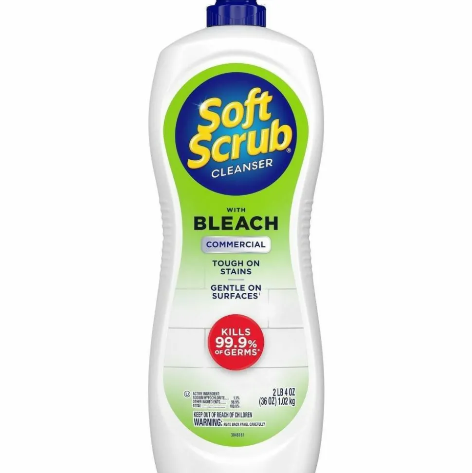 Dial Soft Scrub Bleach Liquid Cleanser, 36 Oz Bottle, Case Of 6