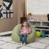 Dillon Small Green Dot Refillable Bean Bag Chair for Kids and Teens