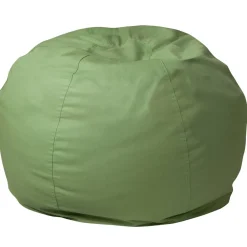 Dillon Small Solid Green Refillable Bean Bag Chair for Kids and Teens