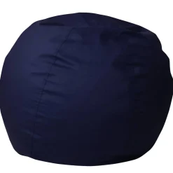 Dillon Small Solid Navy Blue Refillable Bean Bag Chair for Kids and Teens