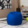 Dillon Small Solid Royal Blue Refillable Bean Bag Chair for Kids and Teens