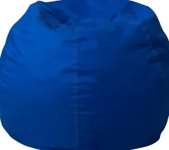 Dillon Small Solid Royal Blue Refillable Bean Bag Chair for Kids and Teens