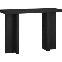 Dimitra 42" Wide Rectangular Console Table in Black Grain